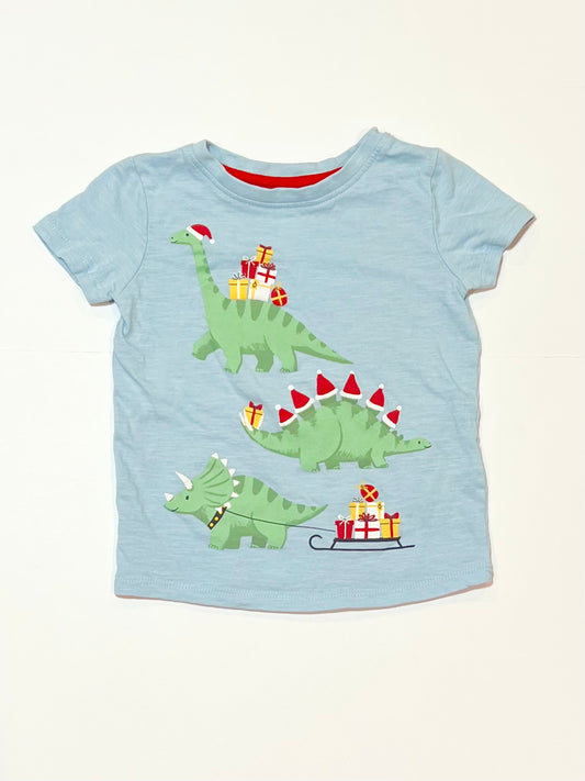 Christmas dino tee - Size 1