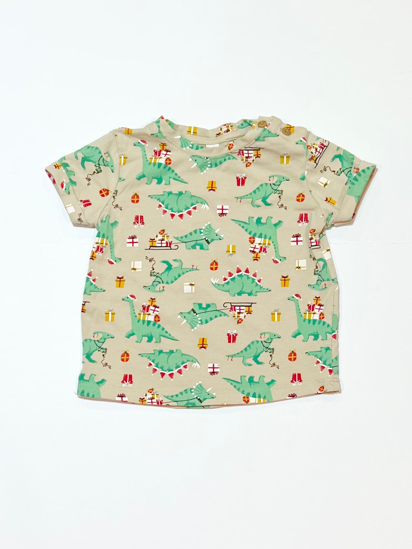 Christmas dino tee - Size 1