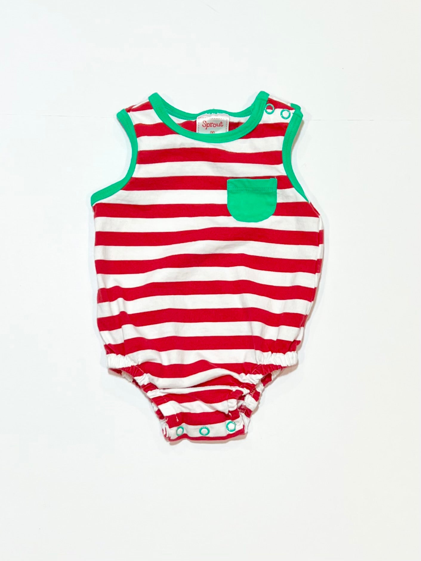 Striped Santa bodysuit - Size 00