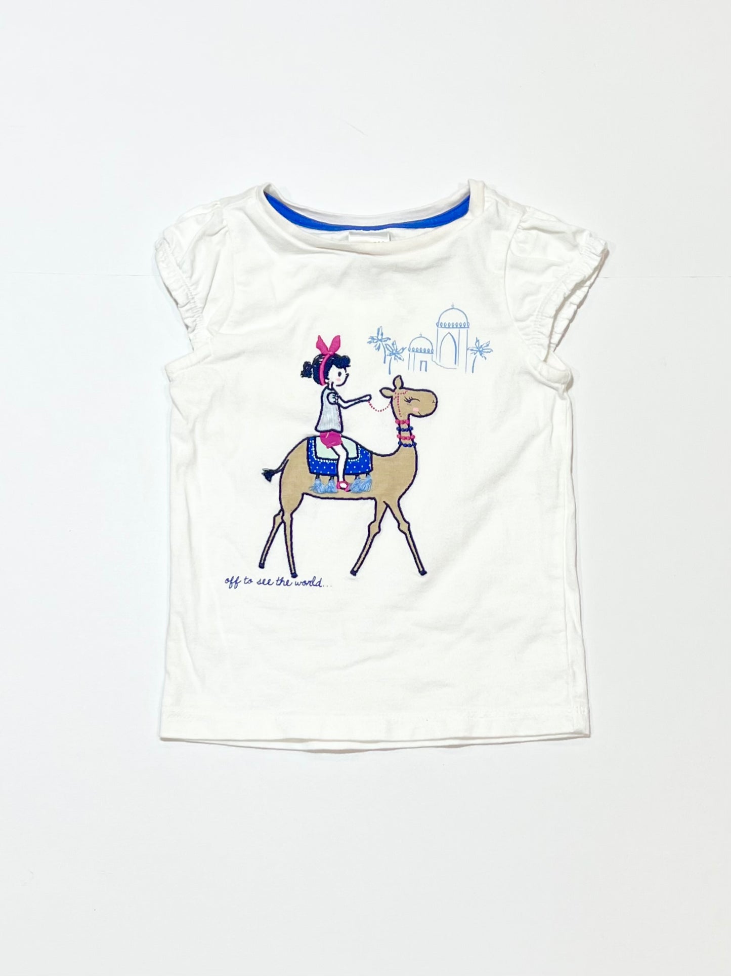Off to see the world tee - Size 2