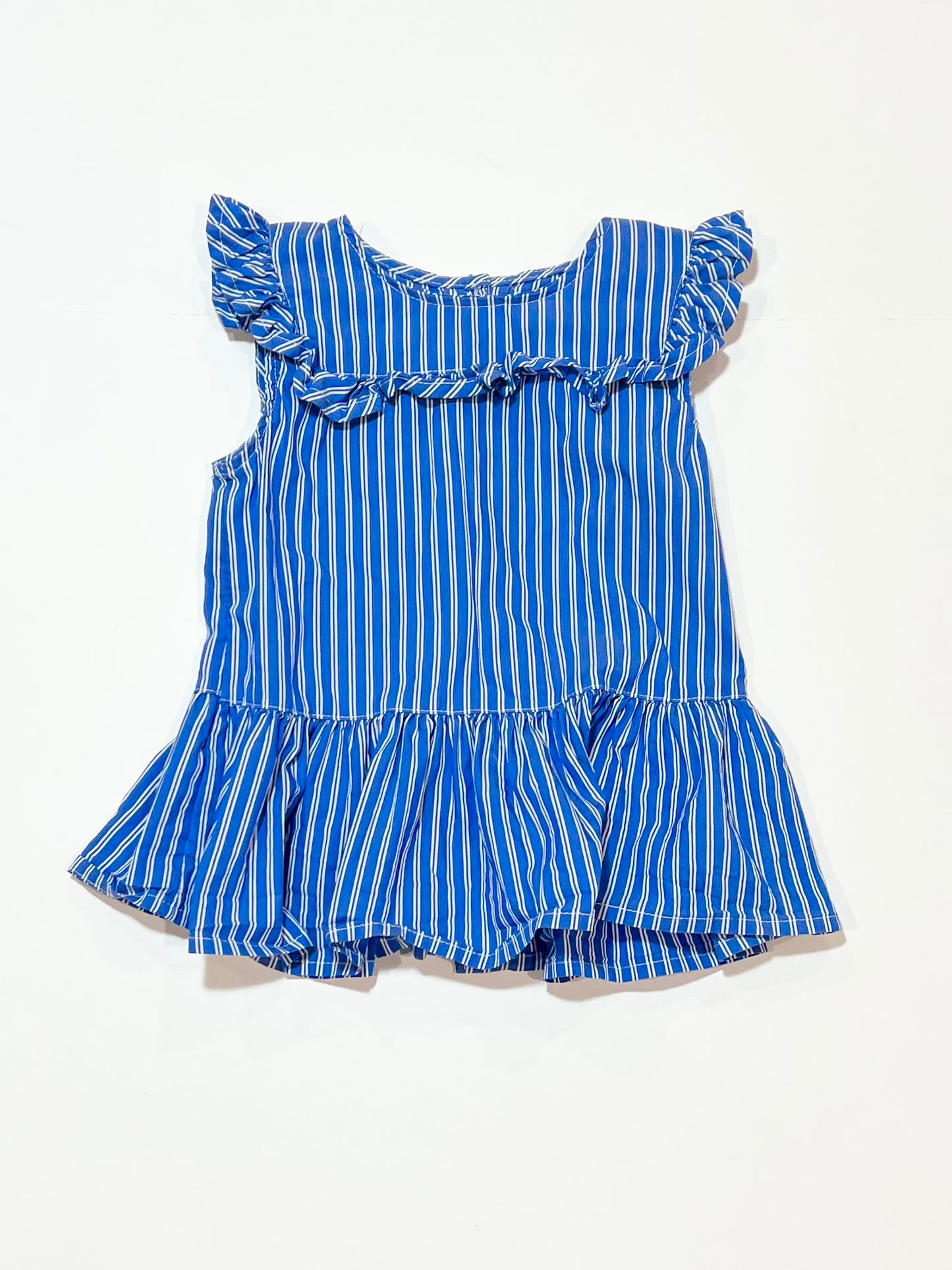 Striped peplum top - Size 2-3