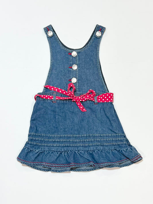 Denim pinafore - Size 2