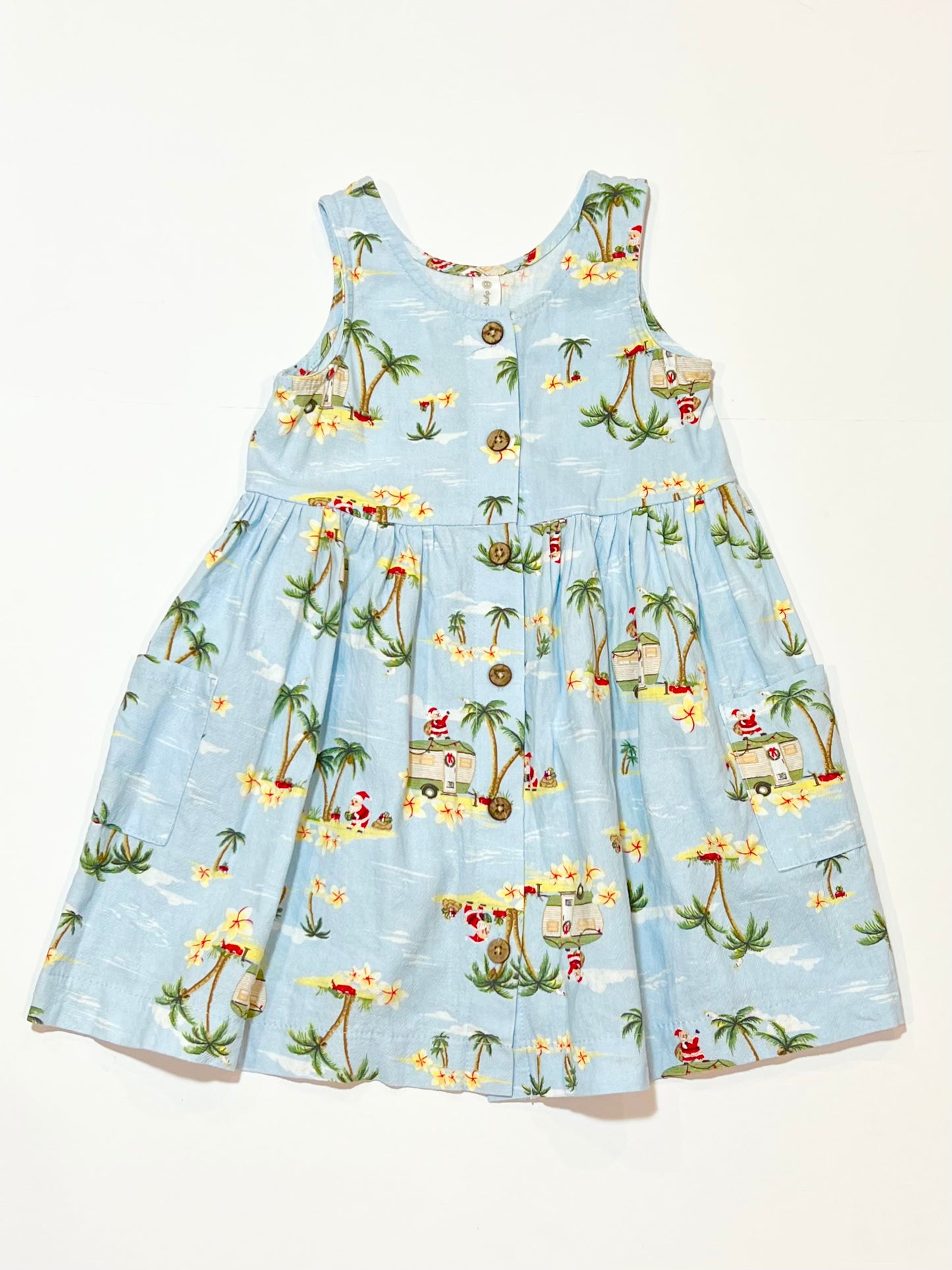 Woven Santa dress - Size 2