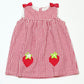 Seersucker strawberry dress - Size 2