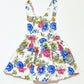 Floral pinafore - Size 2