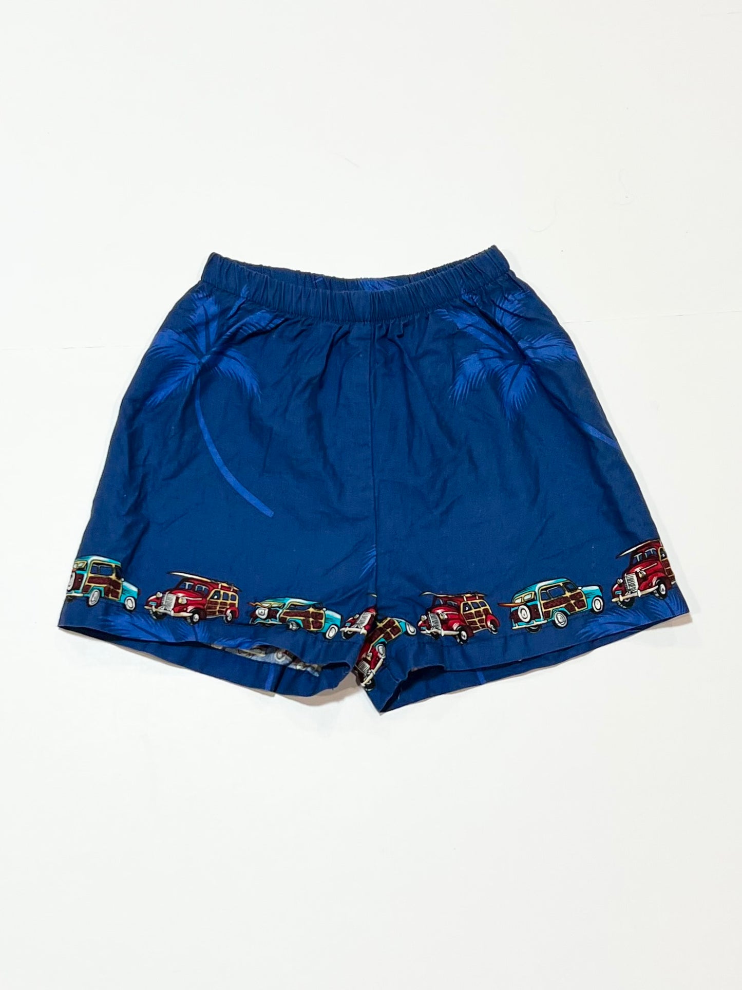 Blue cars shorts - Size 9-12 months