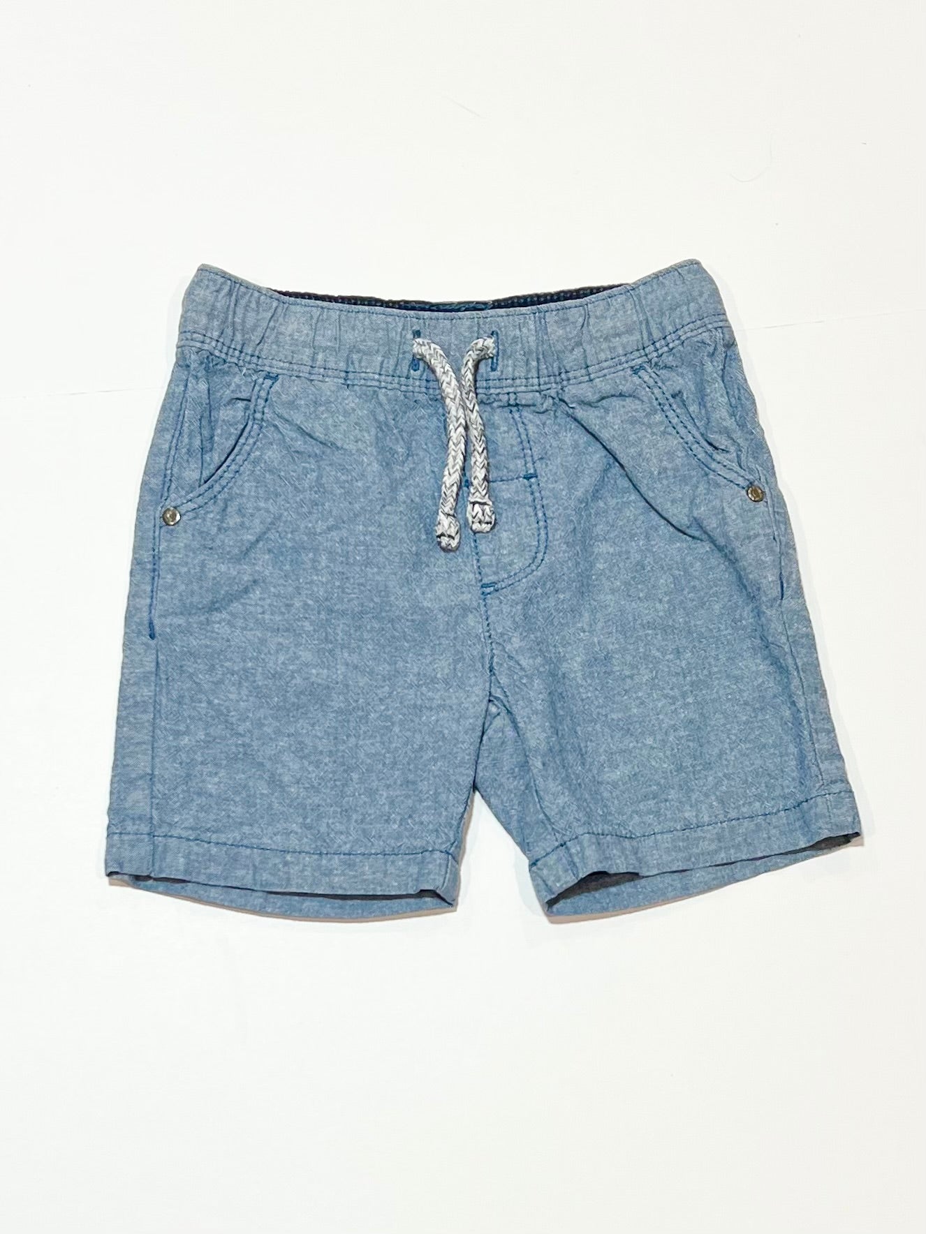 Blue woven shorts - Size 0