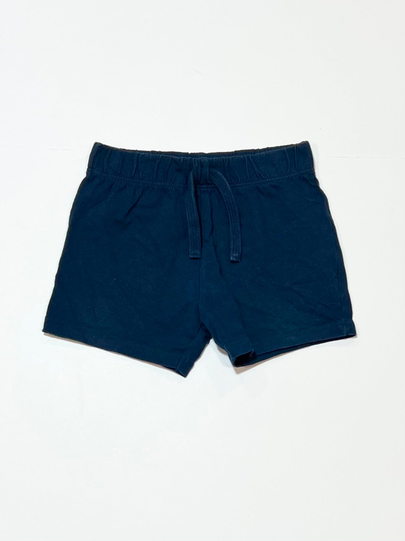 Navy jersey shorts - Size 6-9 months