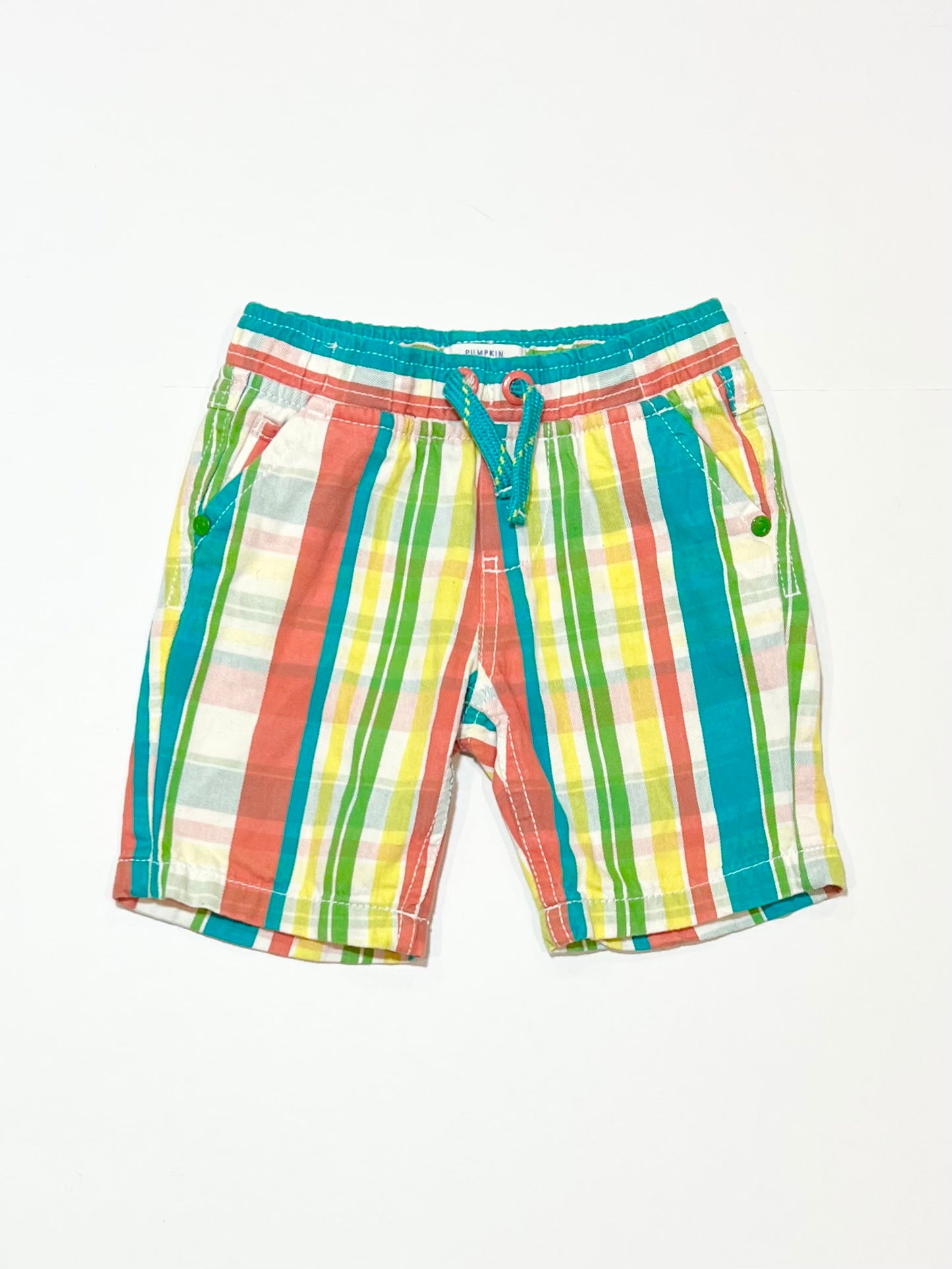Checkered woven shorts - Size 0