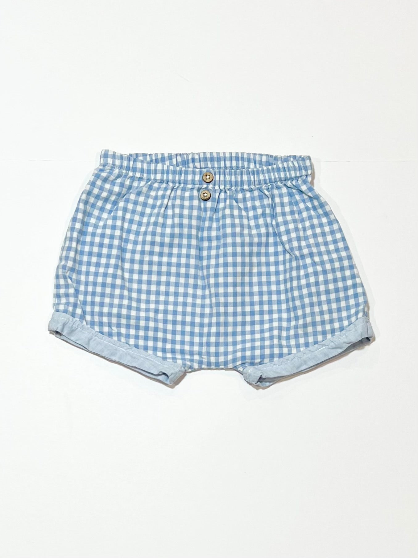 Gingham shorts - Size 9-12 months