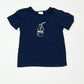 Navy milk tee - Size 0