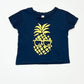 Navy pineapple tee - Size 0