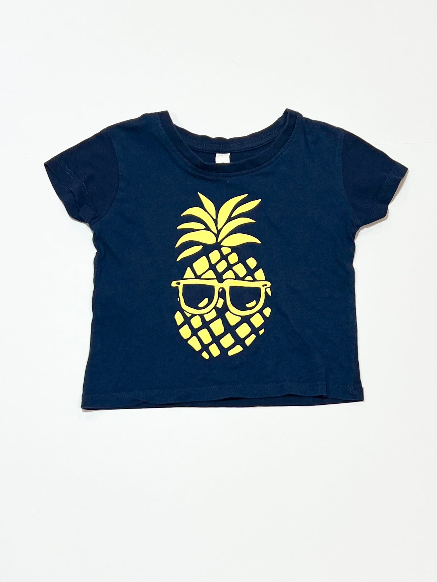 Navy pineapple tee - Size 0