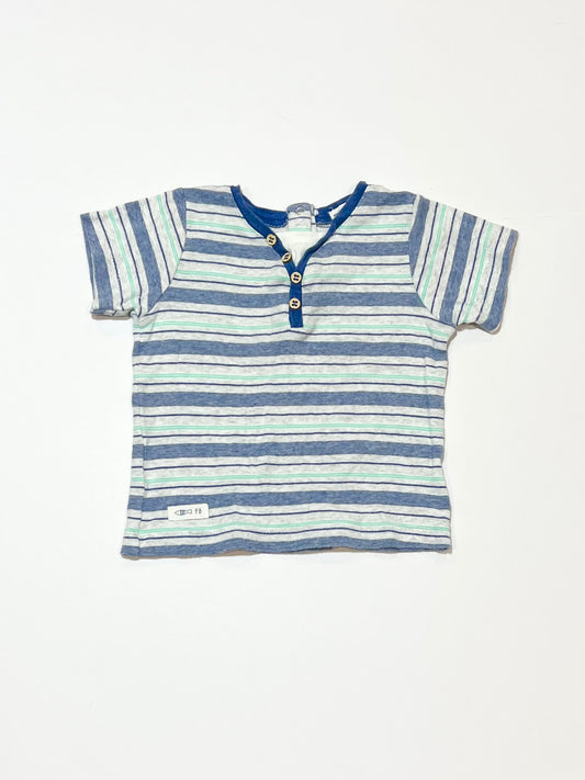 Striped henley tee - Size 0