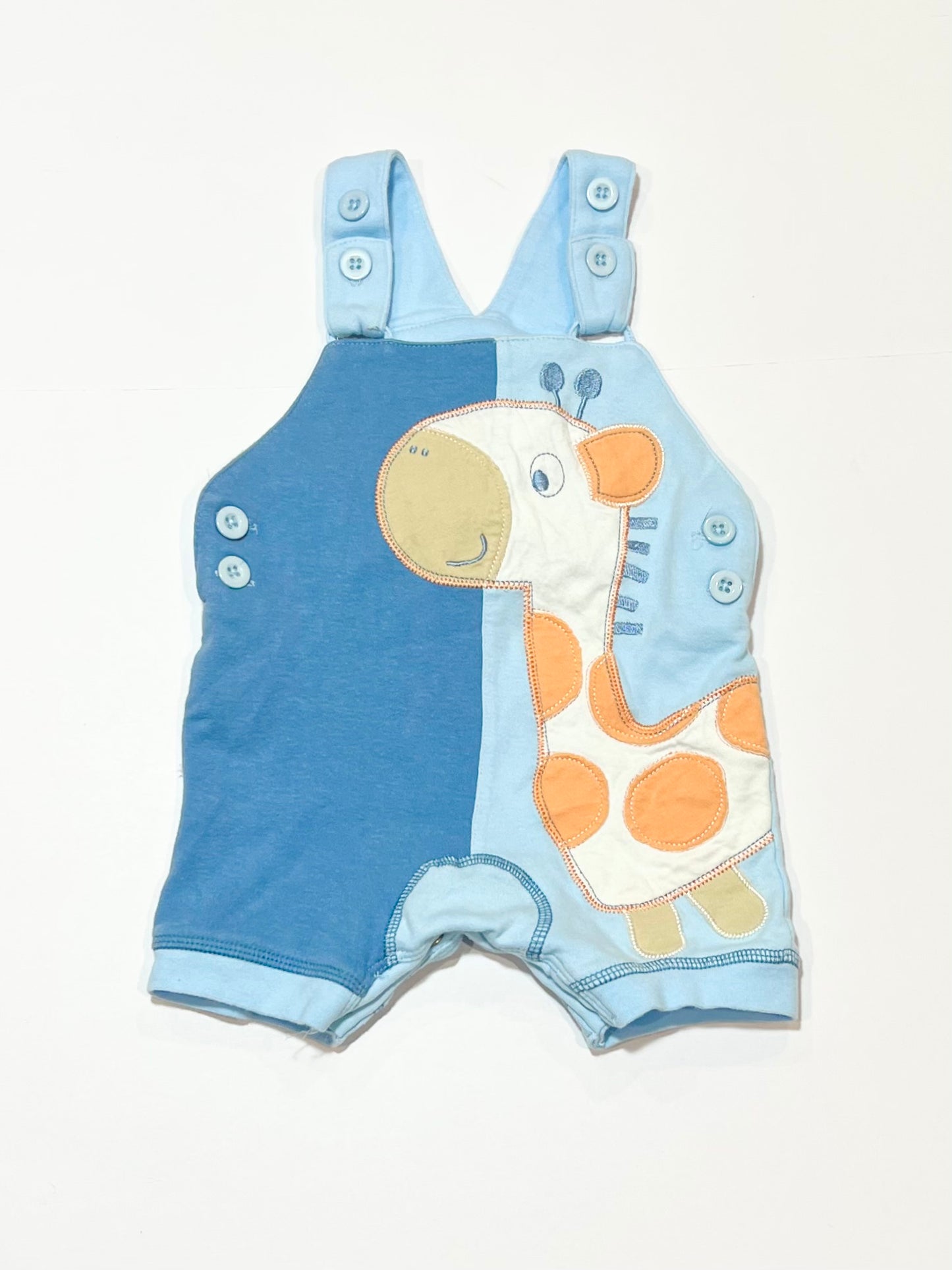 Jersey giraffe overalls - Size 0