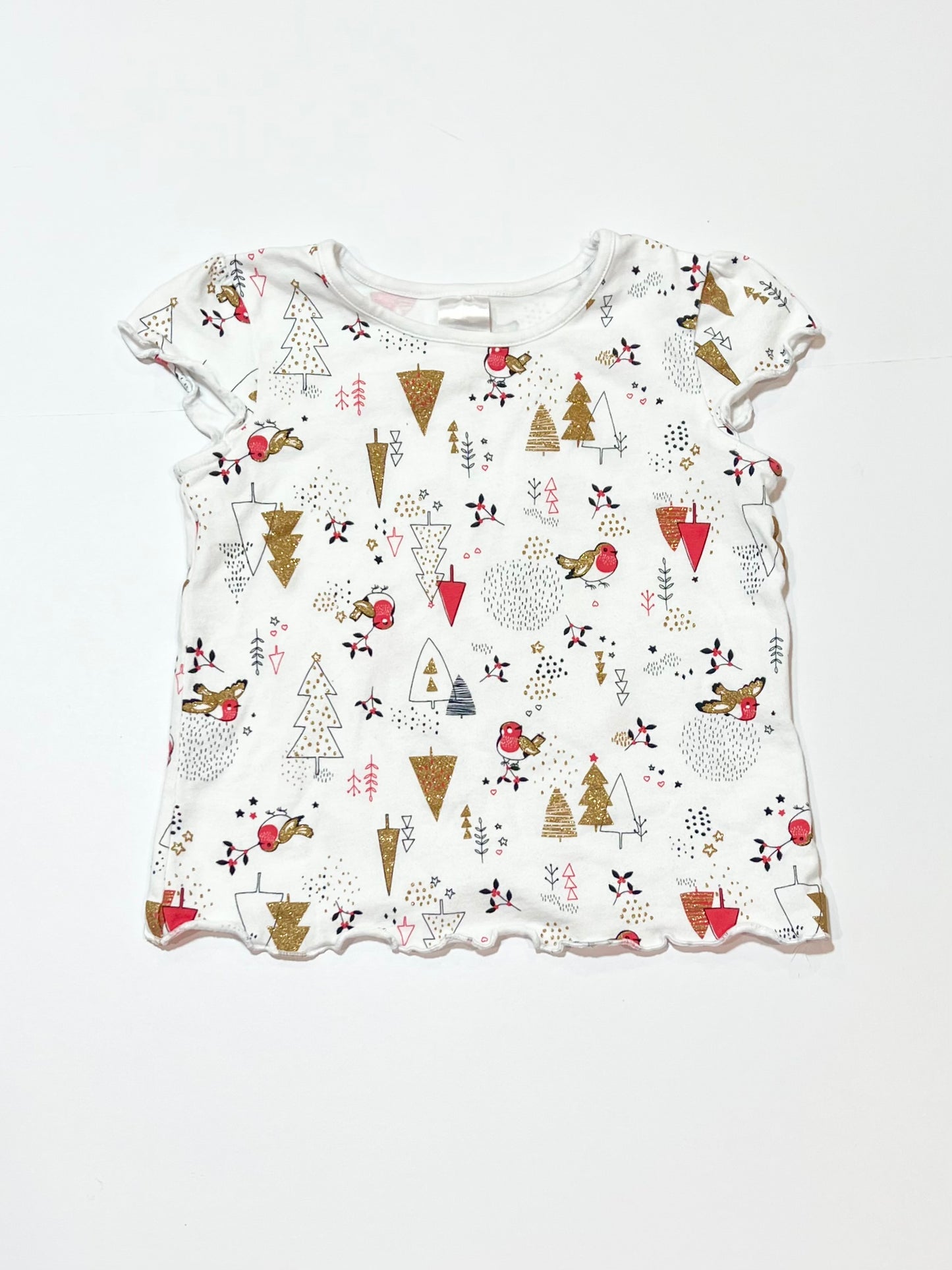 Glitter Christmas tee - Size 3