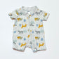 Animals zip romper - Size 00000