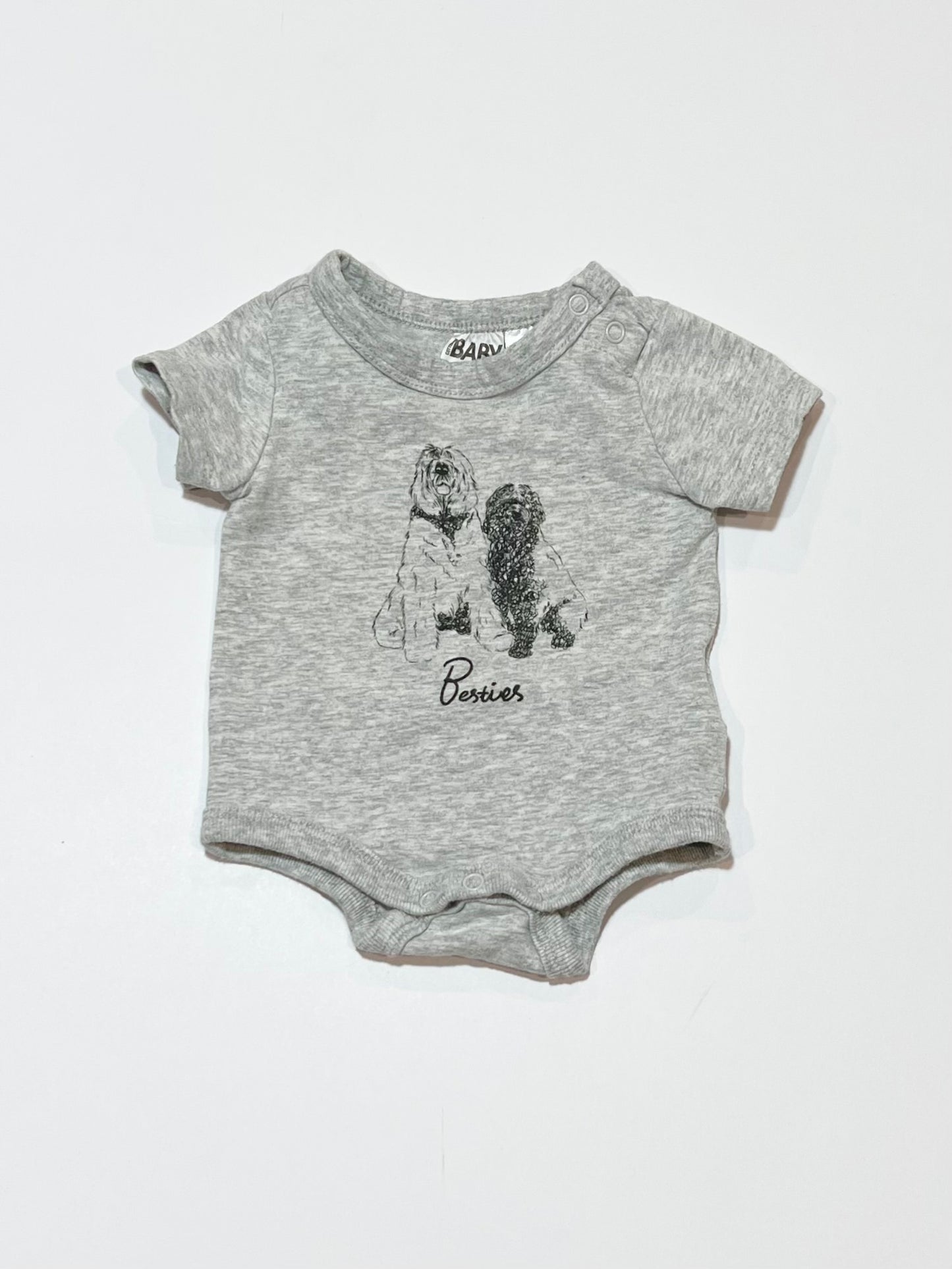 Grey besties bodysuit - Size 0000