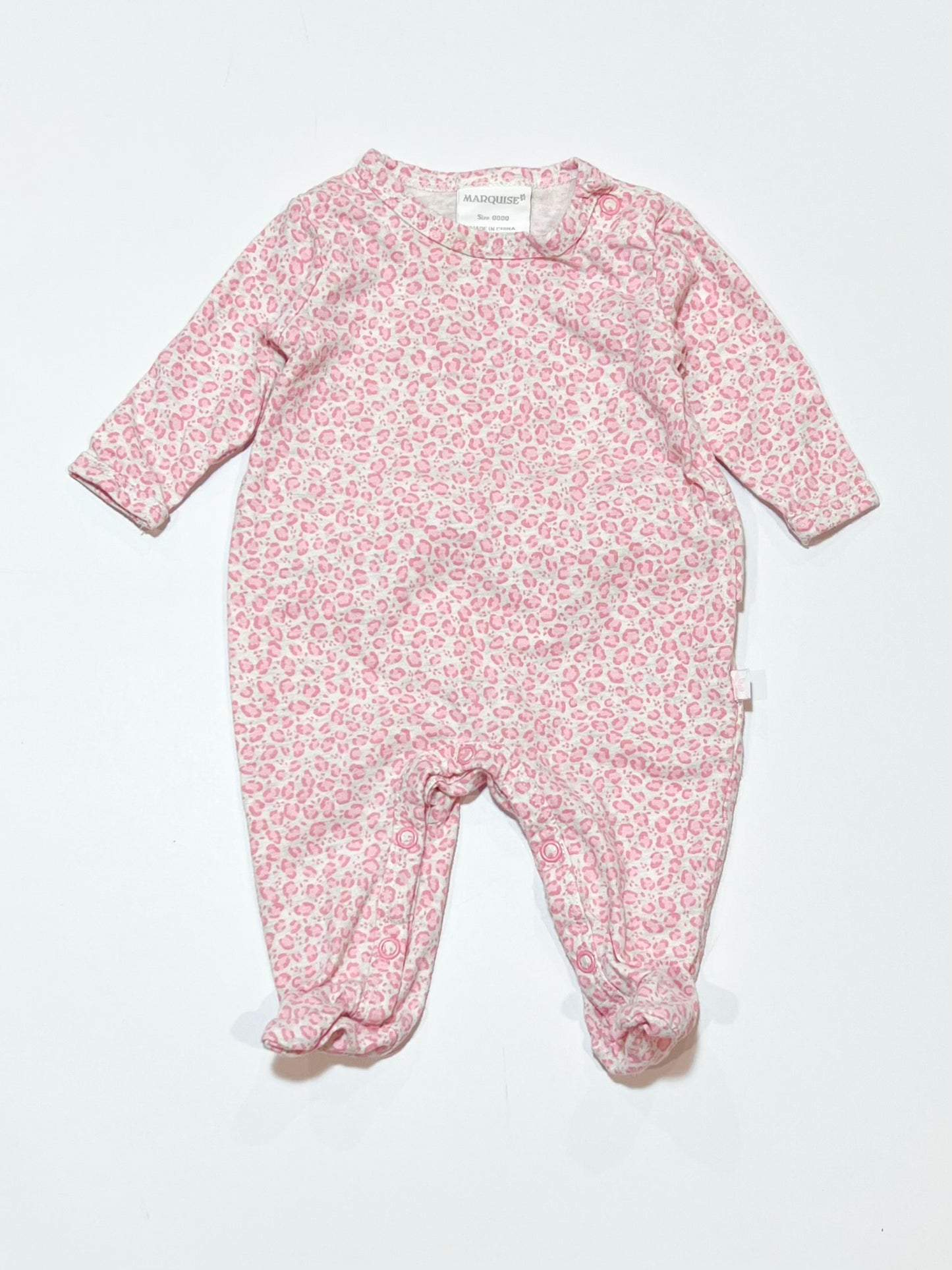 Animal print ruffle onesie - Size 0000