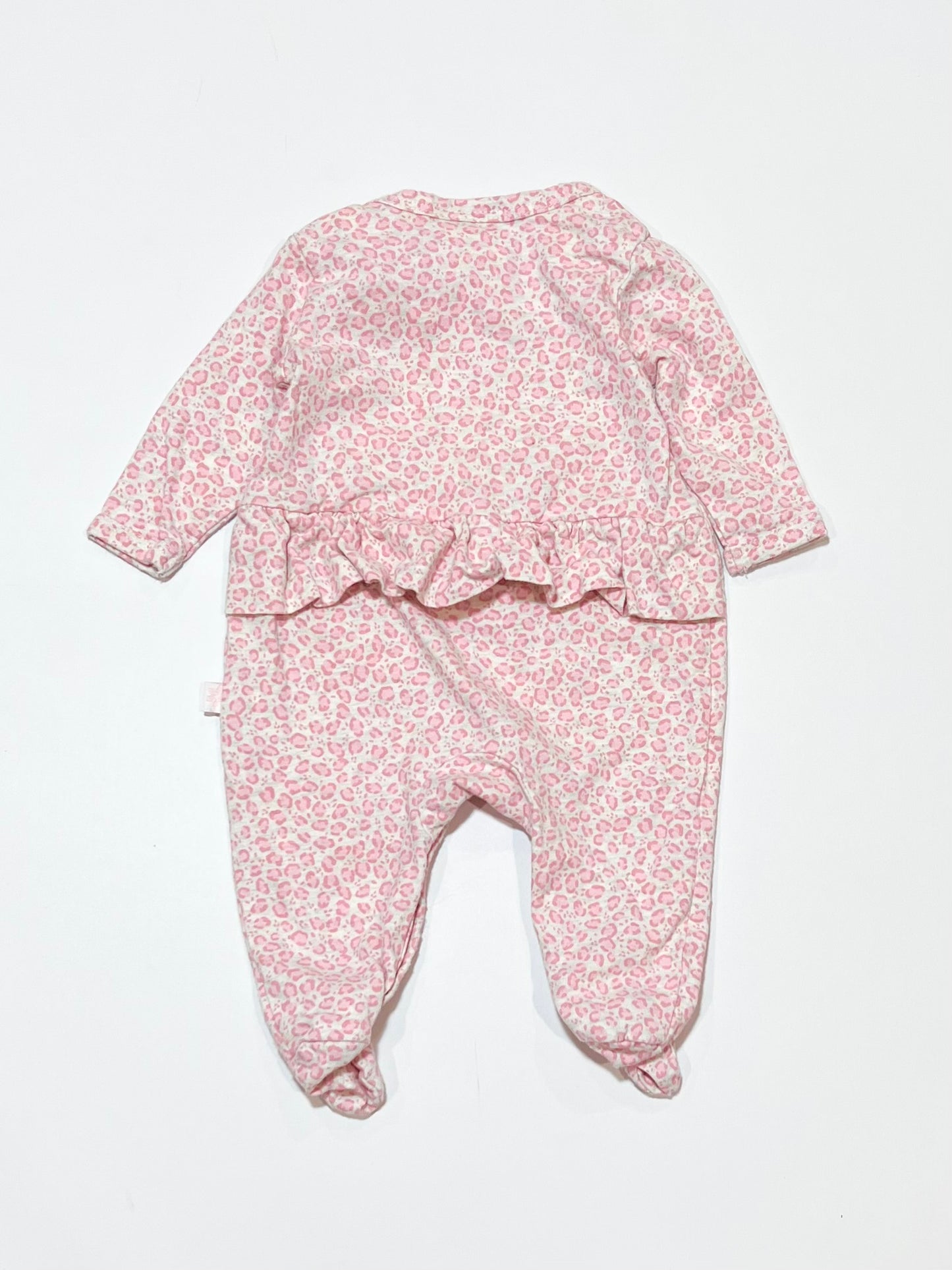 Animal print ruffle onesie - Size 0000