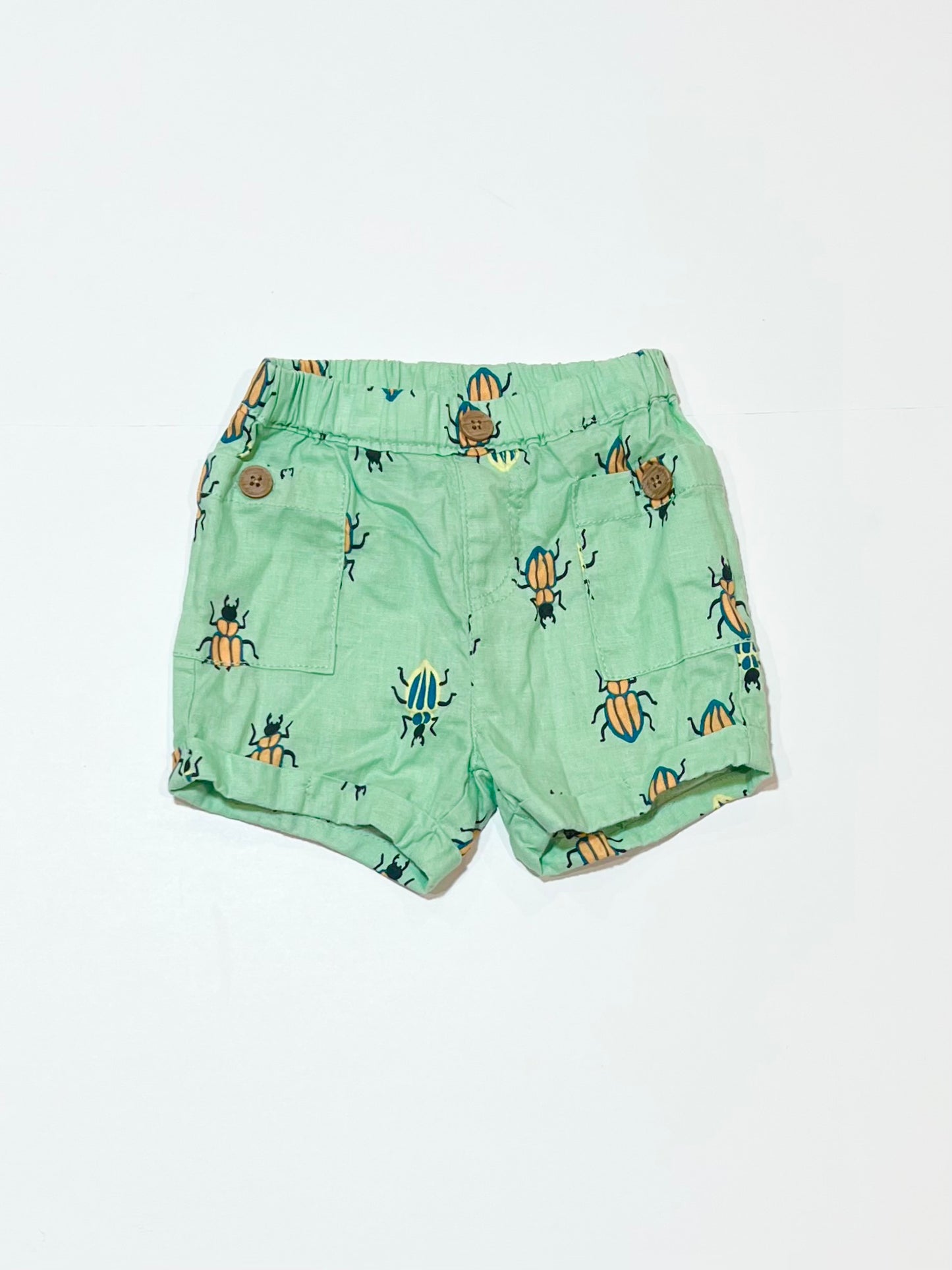 Green bugs shorts - Size 00