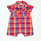 Checkered shirt romper - Size 00