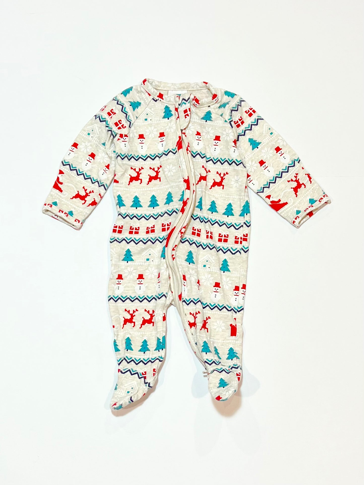 Christmas zip onesie - Size 0000