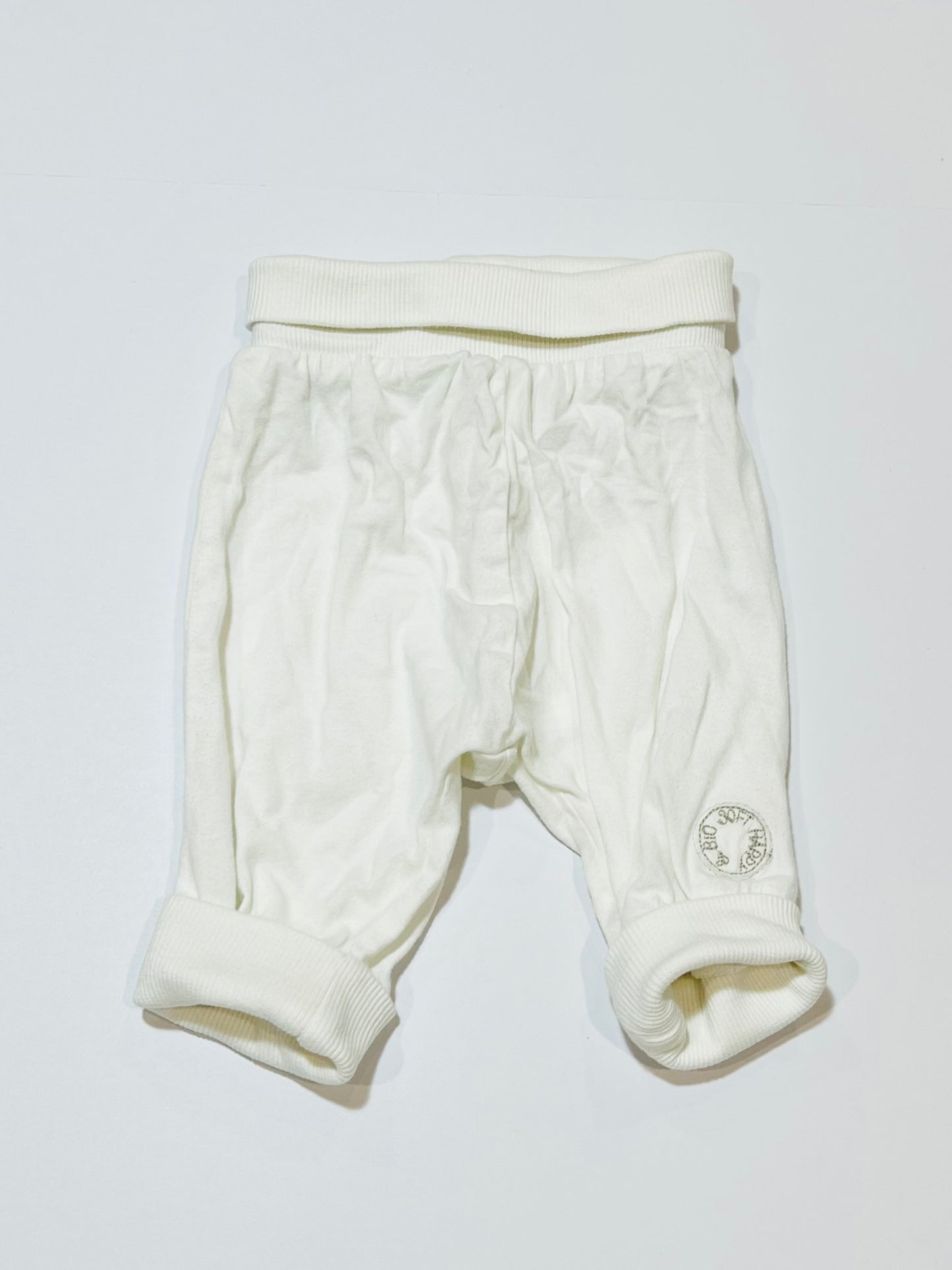White jersey pants - Size 1 month