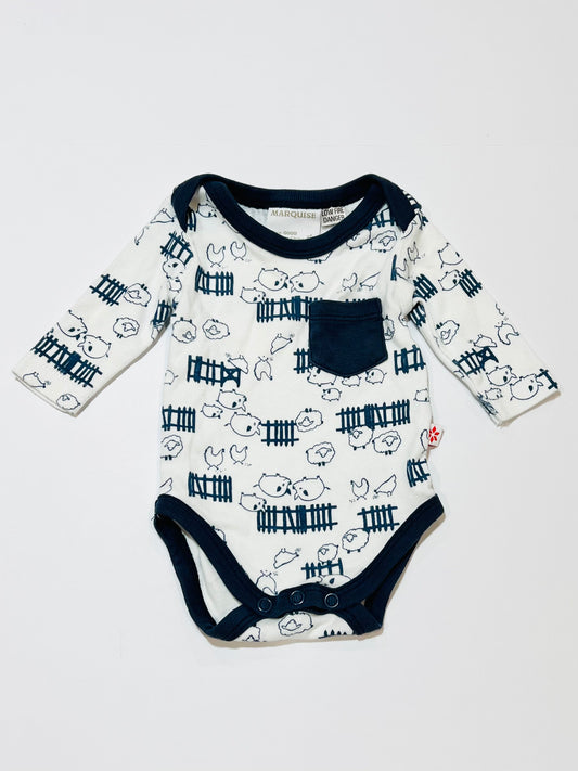 Farm animals bodysuit - Size 0000