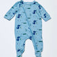 Blue zip onesie - Size 0000