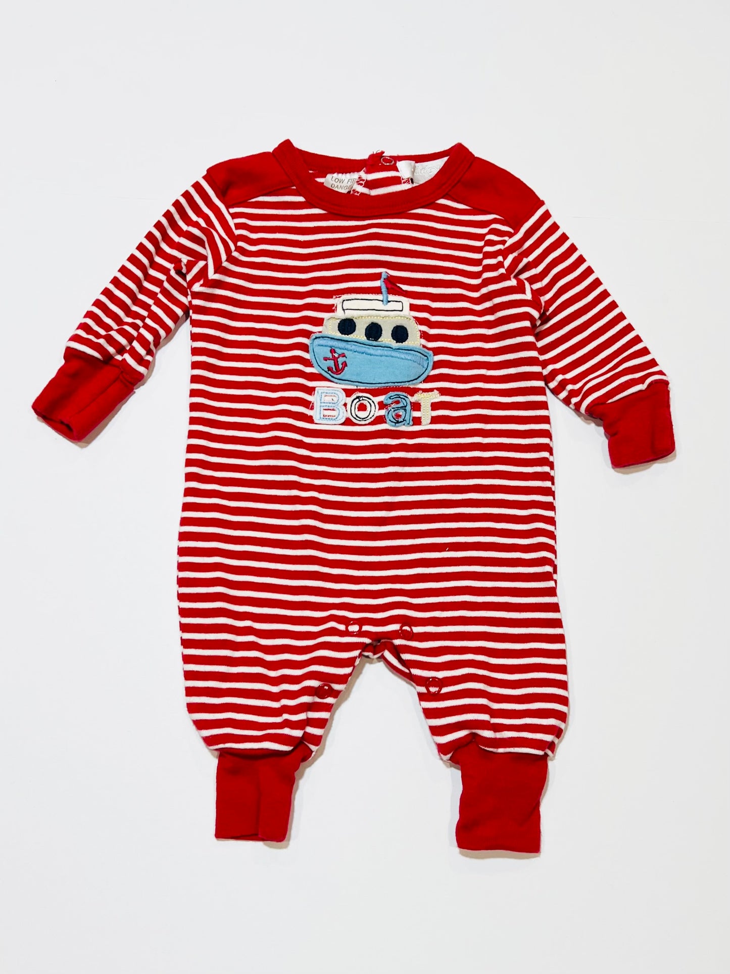 Striped boat onesie - Size 0000