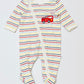 Fire truck zip onesie - Size 0000