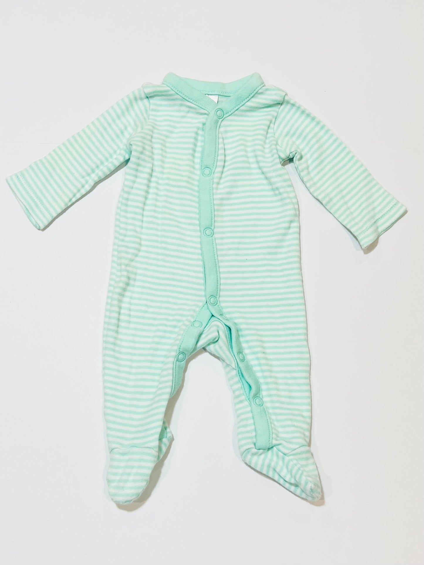 Green striped onesie - Size 0000