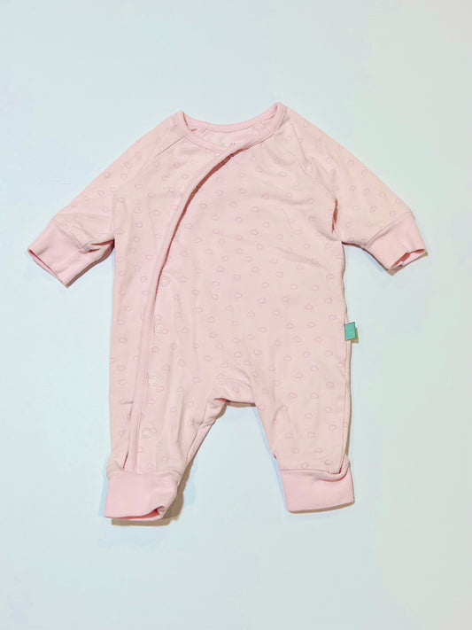 Pink hearts onesie - Size 0000