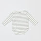 Grey sripe bodysuit - Size 0000