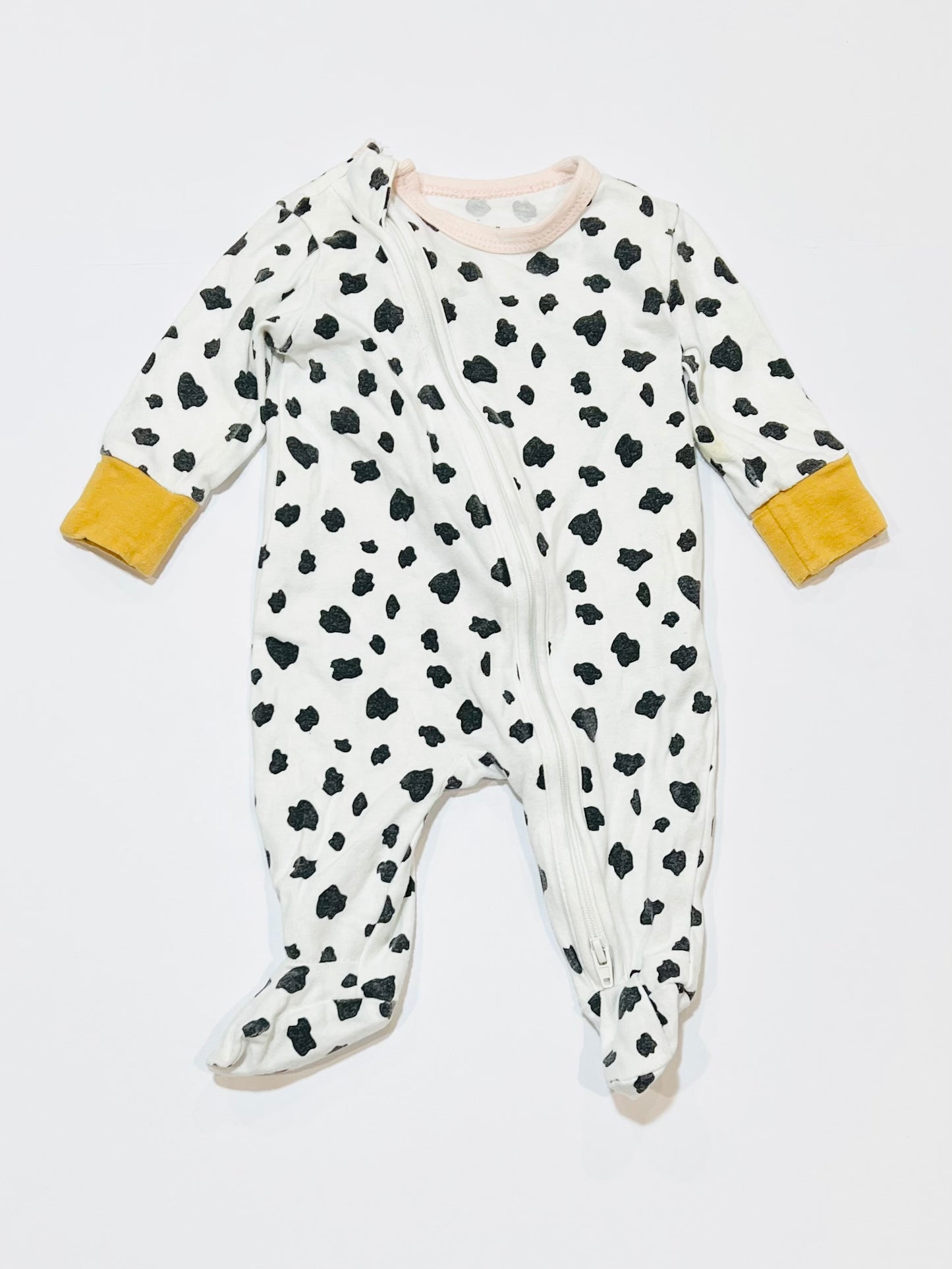 Animal print zip onesie - Size 0000