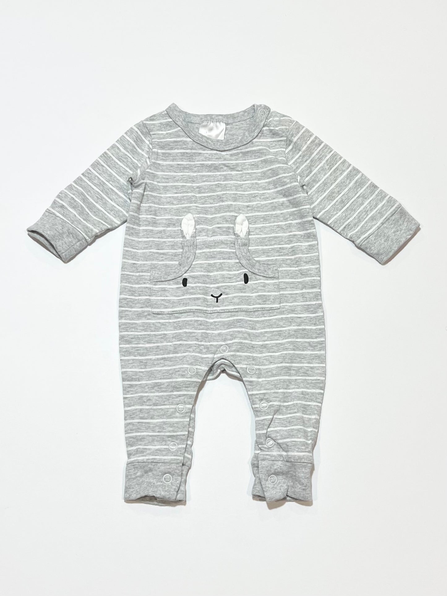 Grey bunny onesie - Size 000