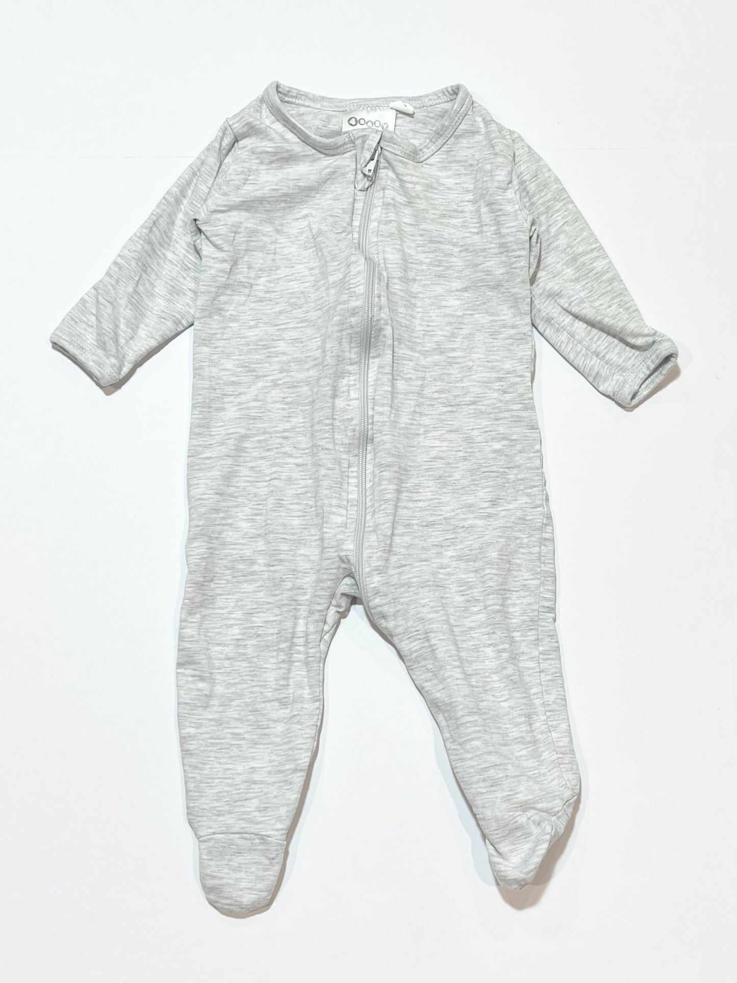 Grey zip onesie - Size 000