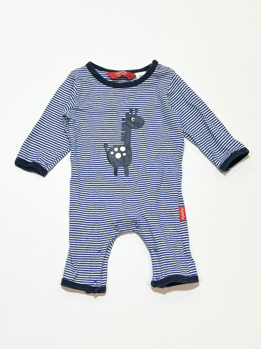 Striped giraffe onesie - Size 000