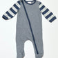 Striped zip onesie - Size 000