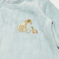 Blue velour onesie - Size 000