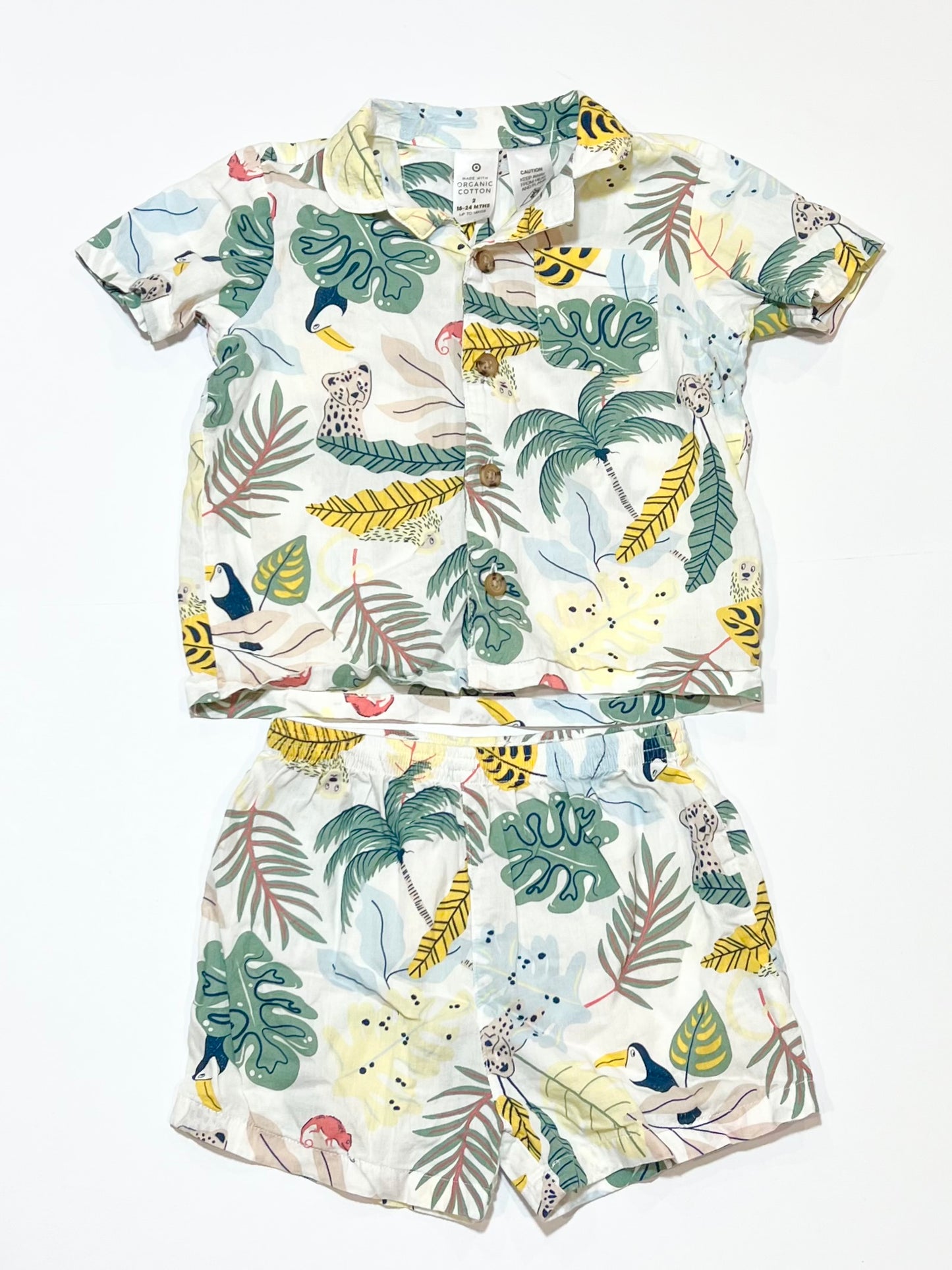 Jungle print pyjamas - Size 2
