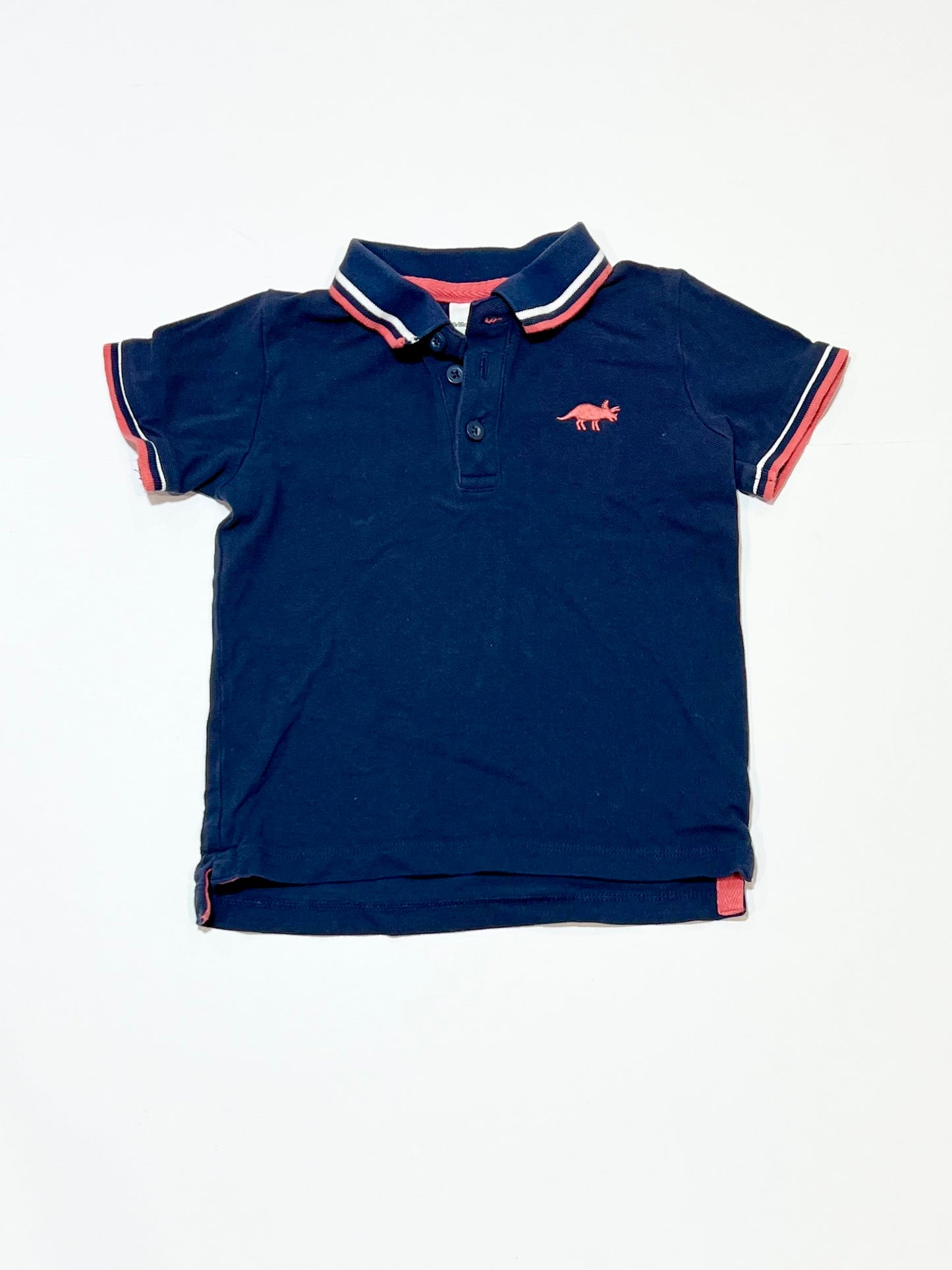 Navy polo top - Size 2