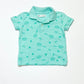 Green polo top - Size 2-3