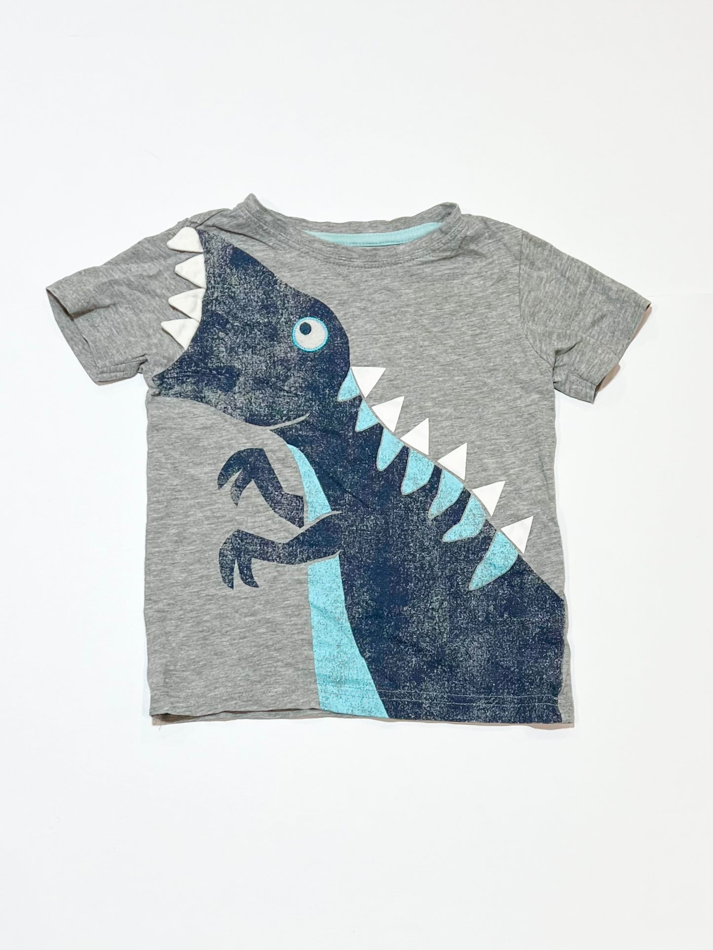 Grey t-rex tee - Size 2