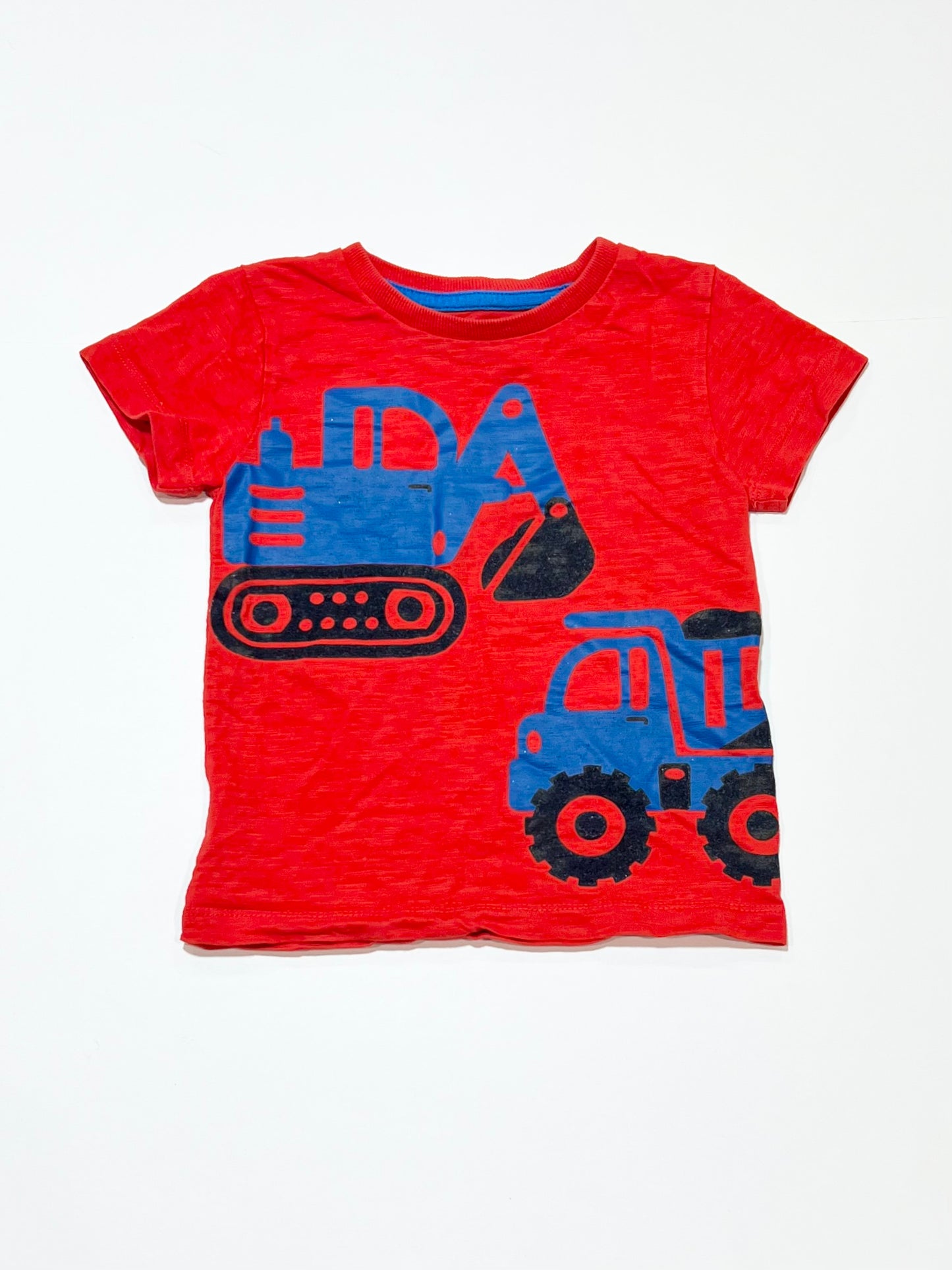 Red trucks tee - Size 2