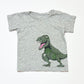Grey t-rex tee - Size 2