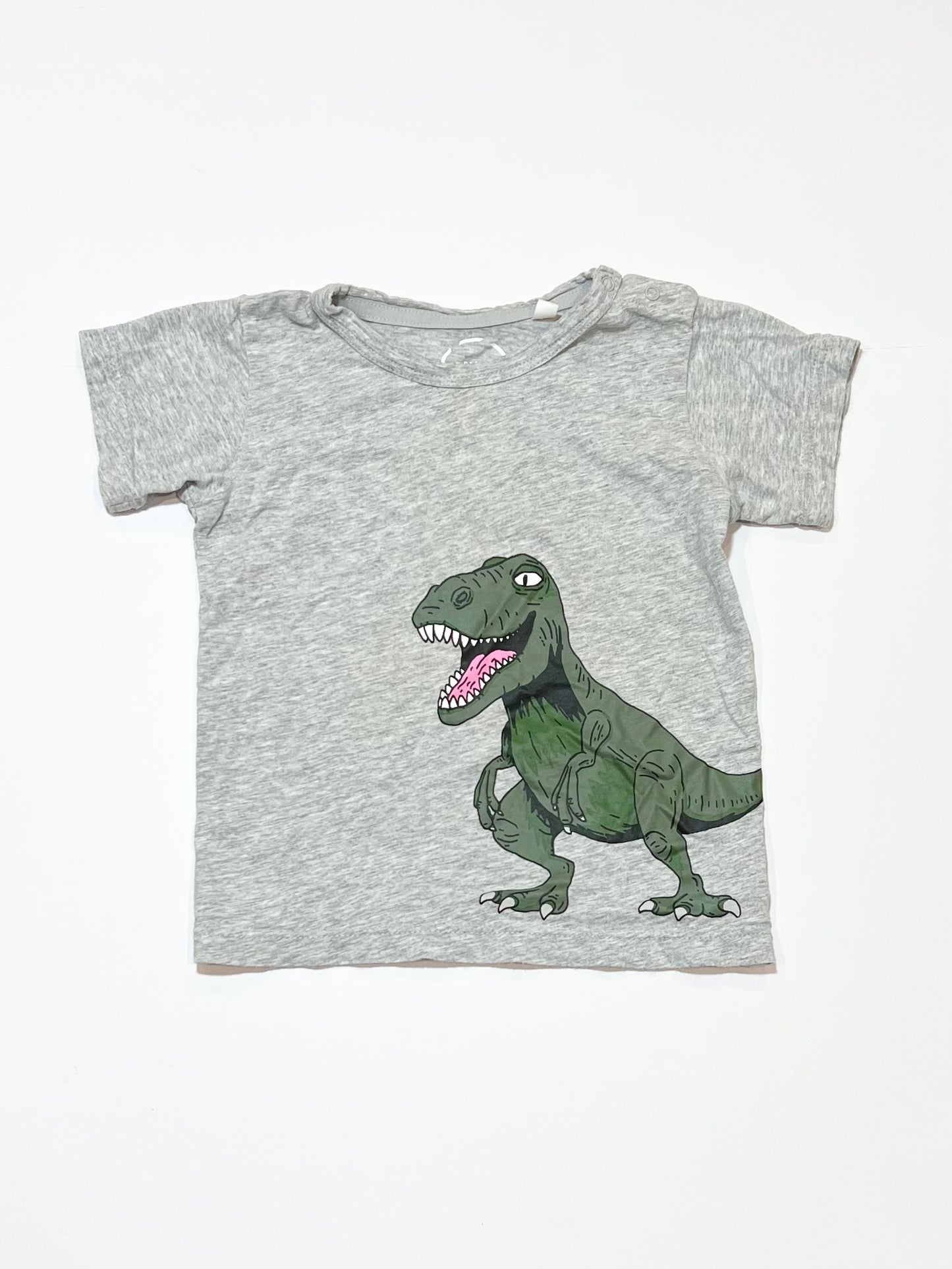 Grey t-rex tee - Size 2