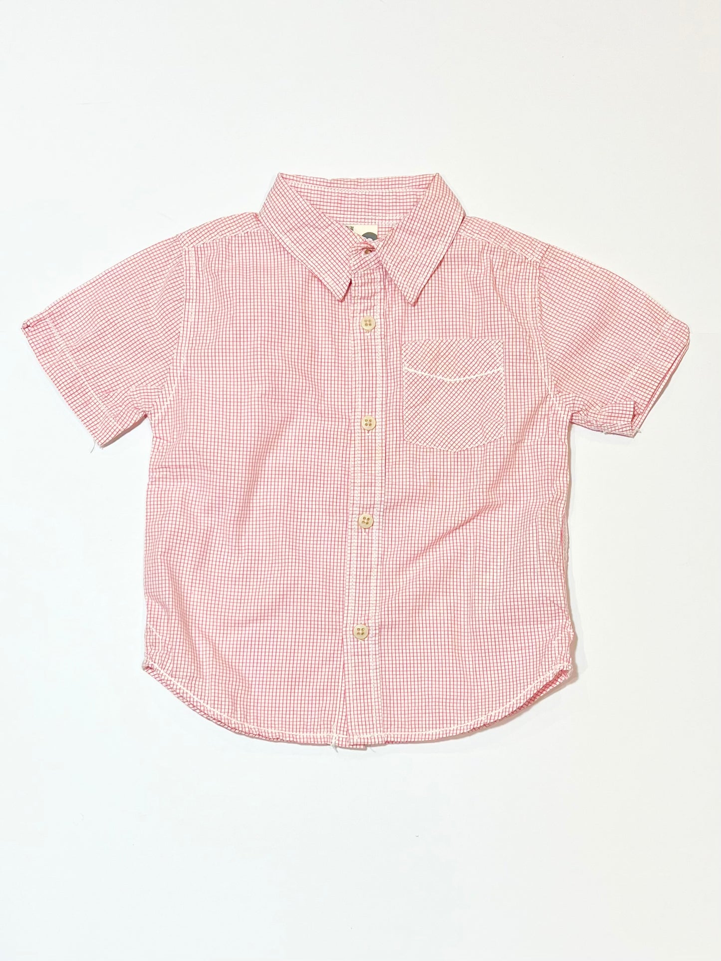 Red gingham shirt - Size 3