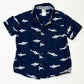 Navy sharks shirt - Size 3